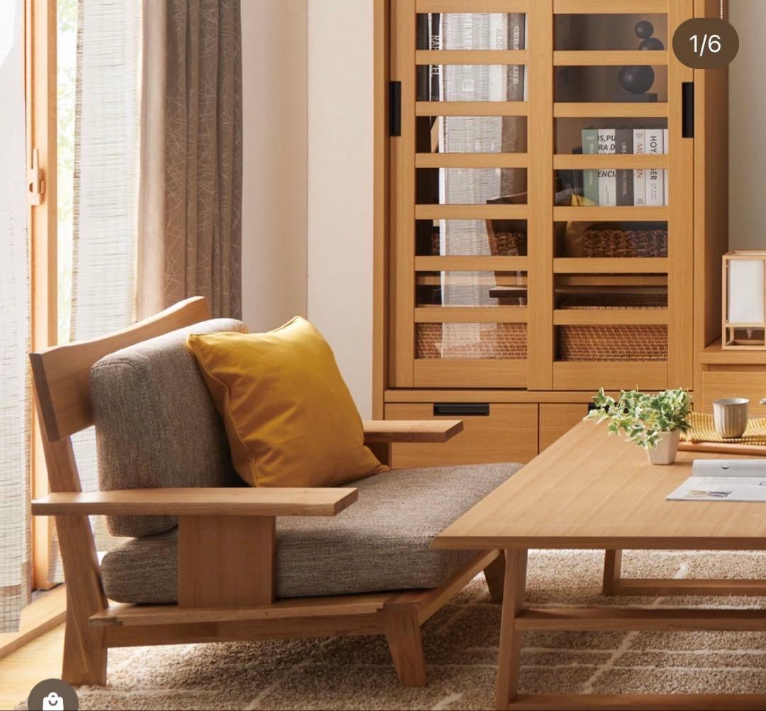 ニトリ　3人掛けソファ 布貼りタイプ　アカツキNA