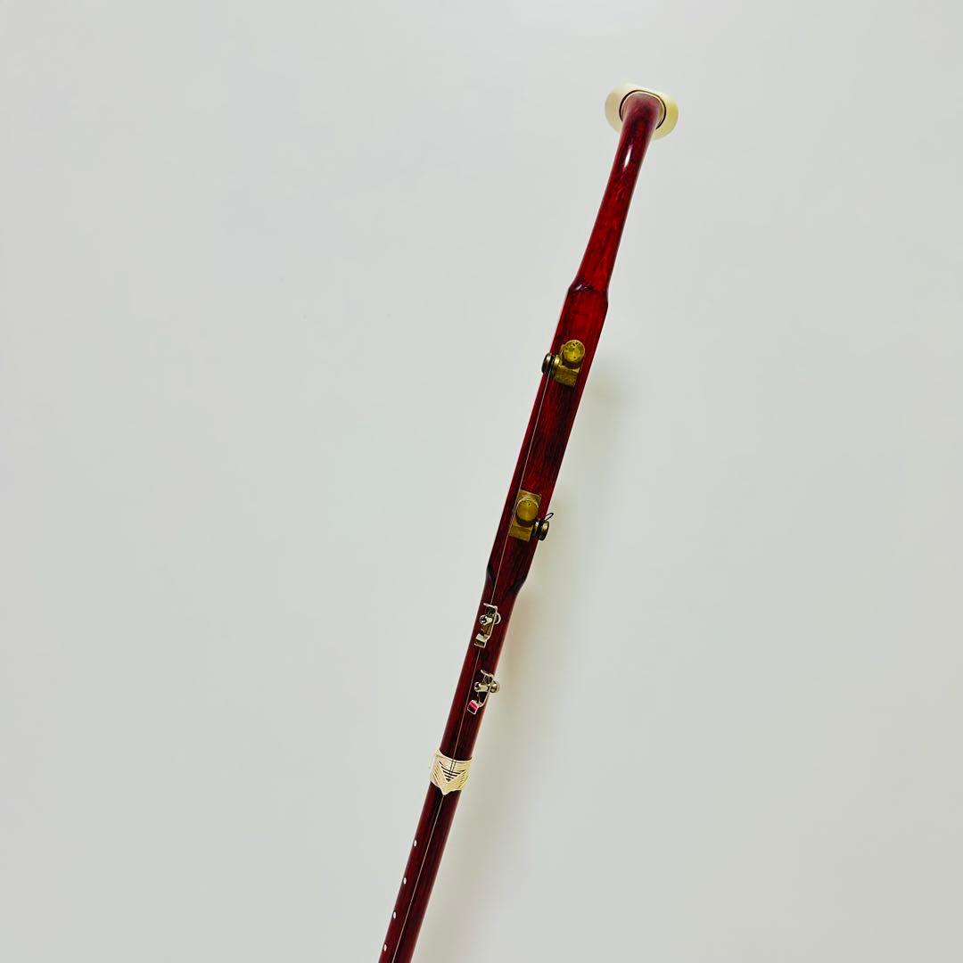 【希少美品】高級 二胡 本革 蛇革 中国 民族楽器 紅木 ハードケース付き