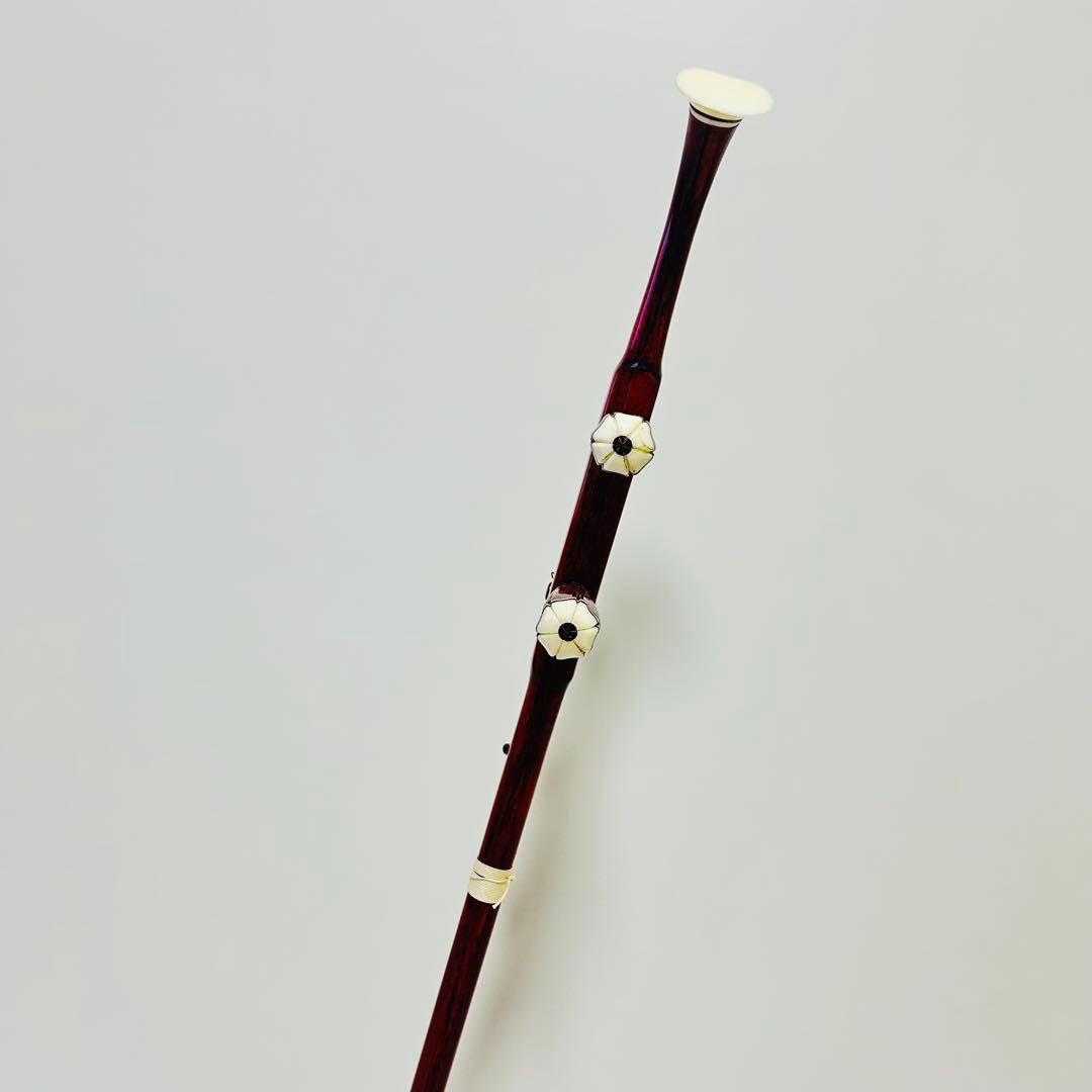 【希少美品】高級 二胡 本革 蛇革 中国 民族楽器 紅木 ハードケース付き