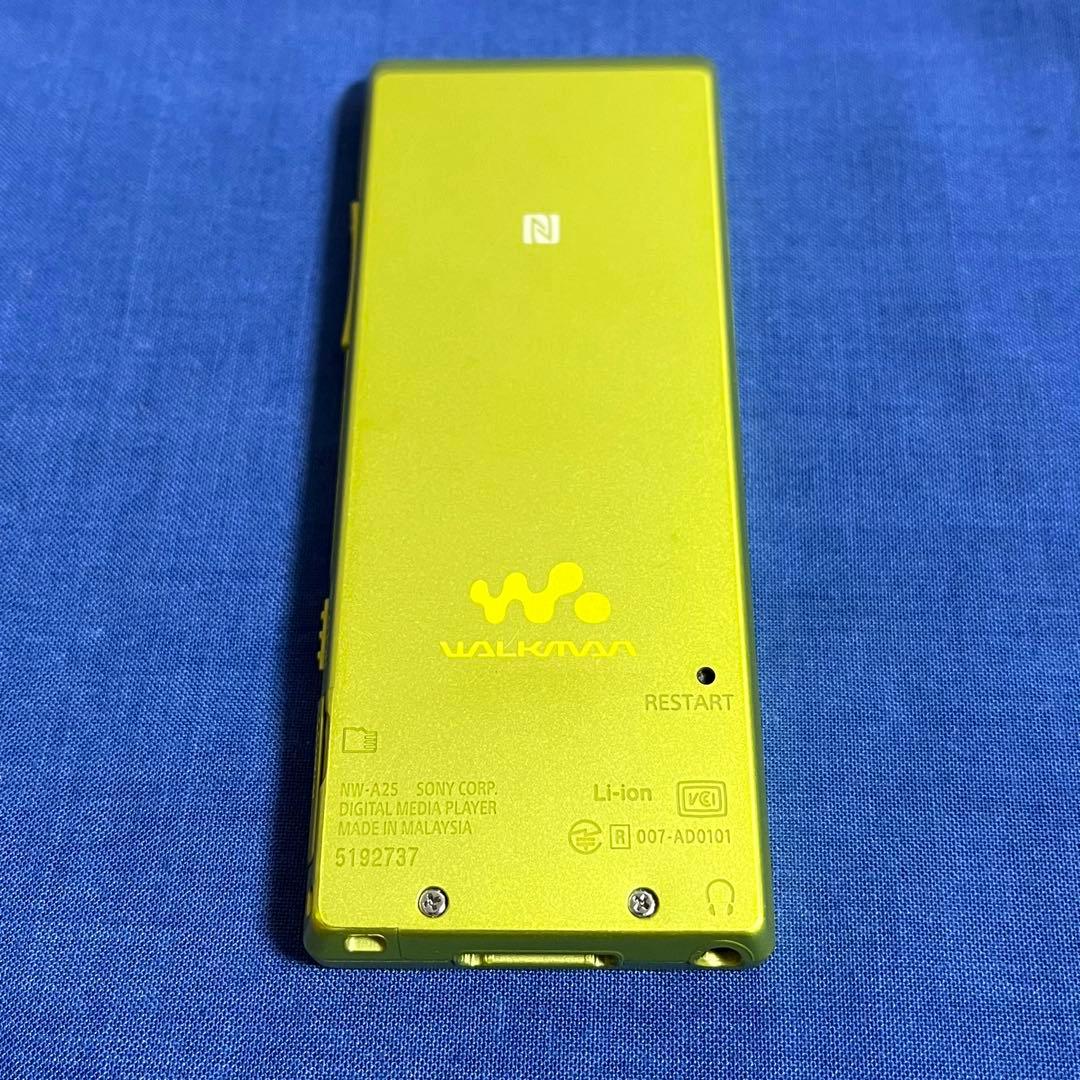 【バッテリー良好】ソニー　ウォークマン　NW-A25 16GB ライム