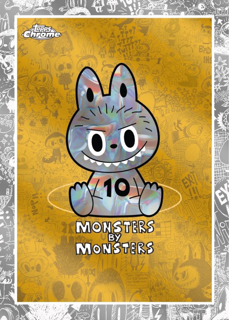 2025 topps chrome labubu 10th新品未開封 10BOX