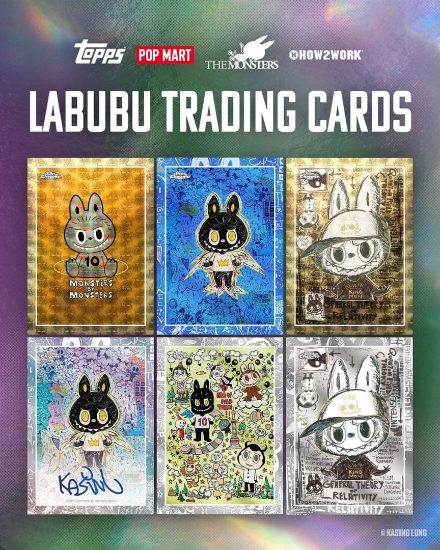 2025 topps chrome labubu 10th新品未開封 10BOX