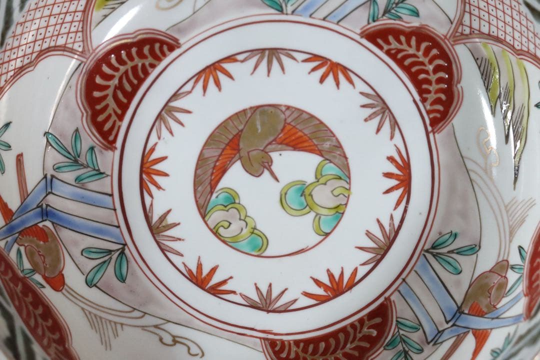 江戸　伊万里錦絵大鉢2種4点　共箱　送料込み250518