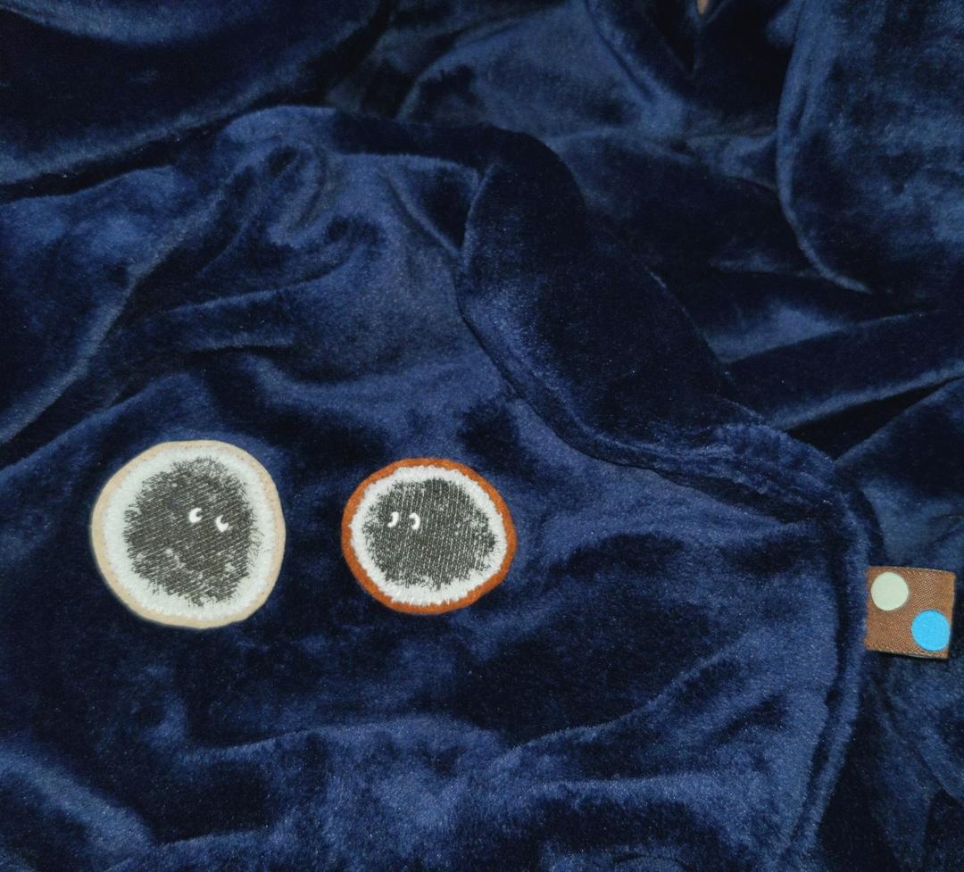 専用❤みかん♥もちぷに♥規格外…ブランケット☆Ｗボアケット⭐ネイビーもじゃ