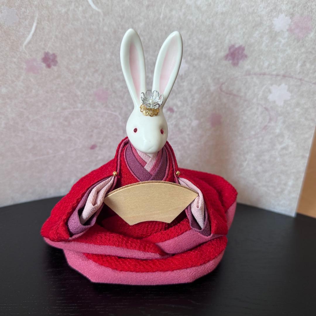 小手毬　雛人形　ウサギ　ハンドメイド