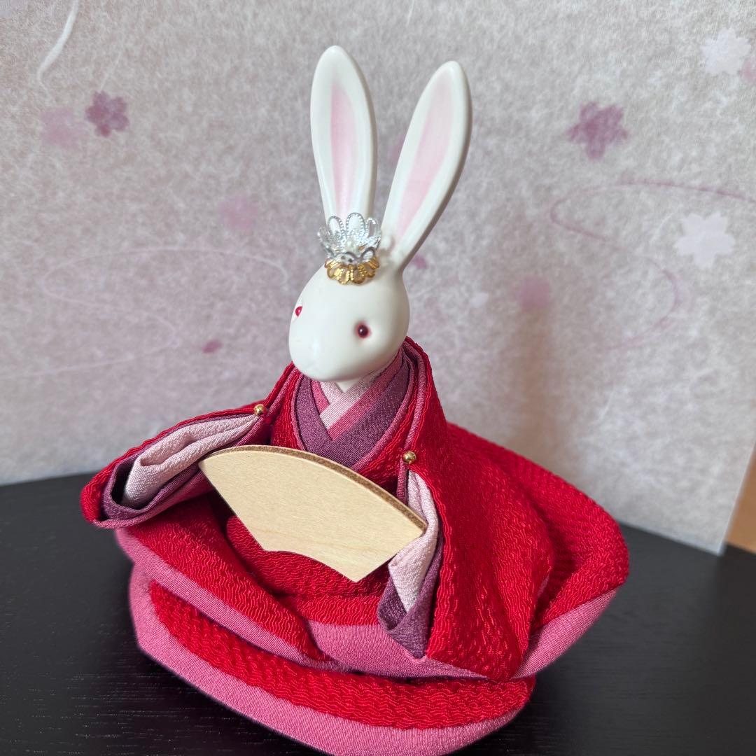 小手毬　雛人形　ウサギ　ハンドメイド