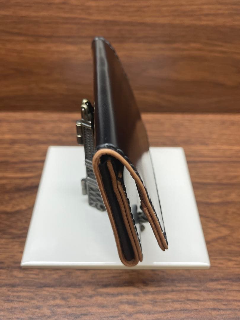 手縫い名刺入れ 新喜皮革製コードバン　K04