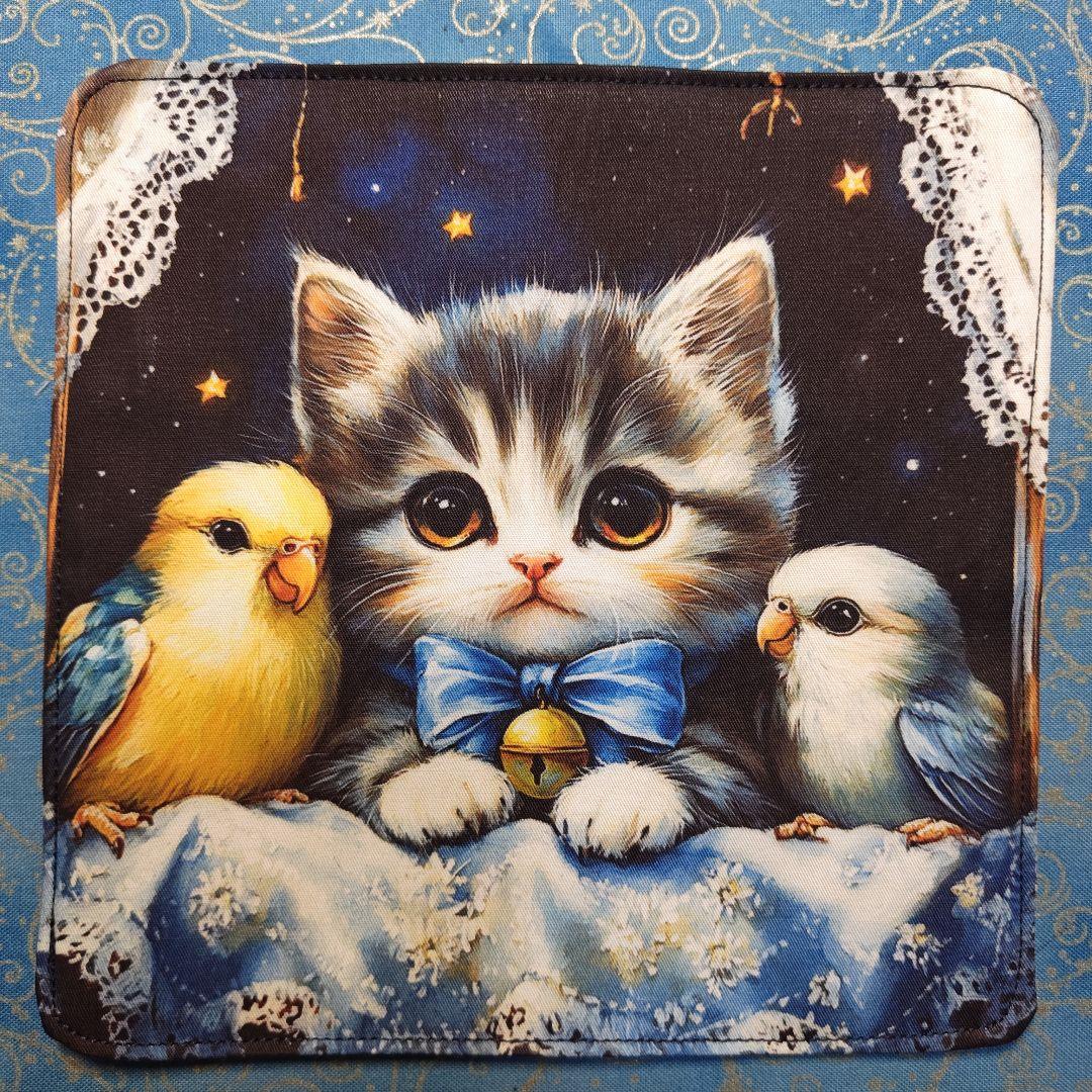 yourelia 4重ハンカチ　ネコちゃん柄　18枚