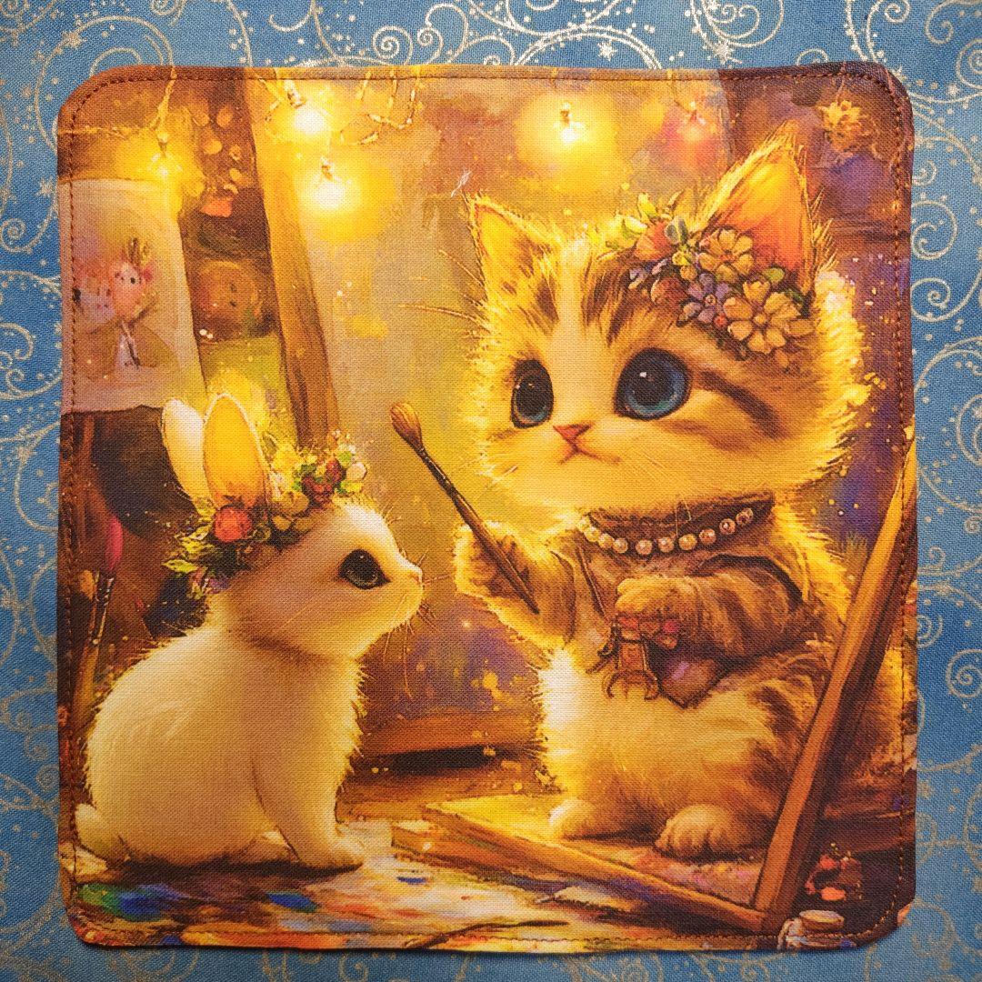 yourelia 4重ハンカチ　ネコちゃん柄　18枚