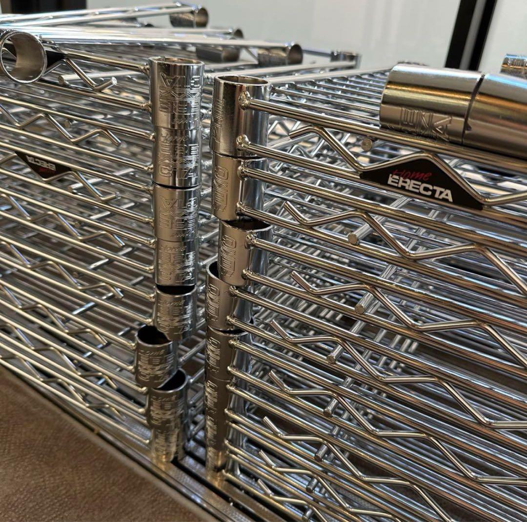 ホームエレクター 棚板8枚　450×350 テーパードスリーブ付き