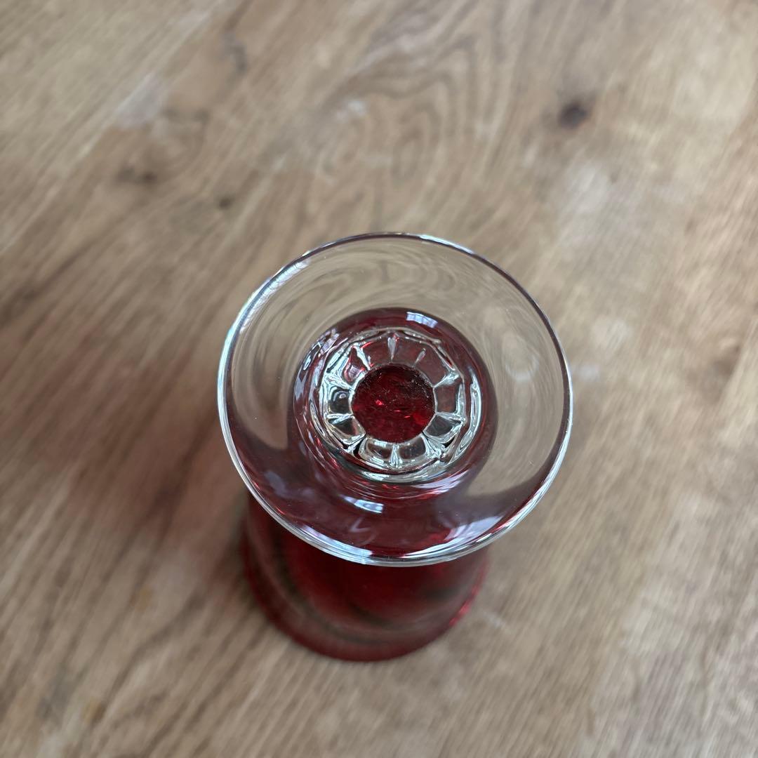 倉敷ガラス　作家もの　手吹きガラス　1客　新品未使用　民芸品　工芸品