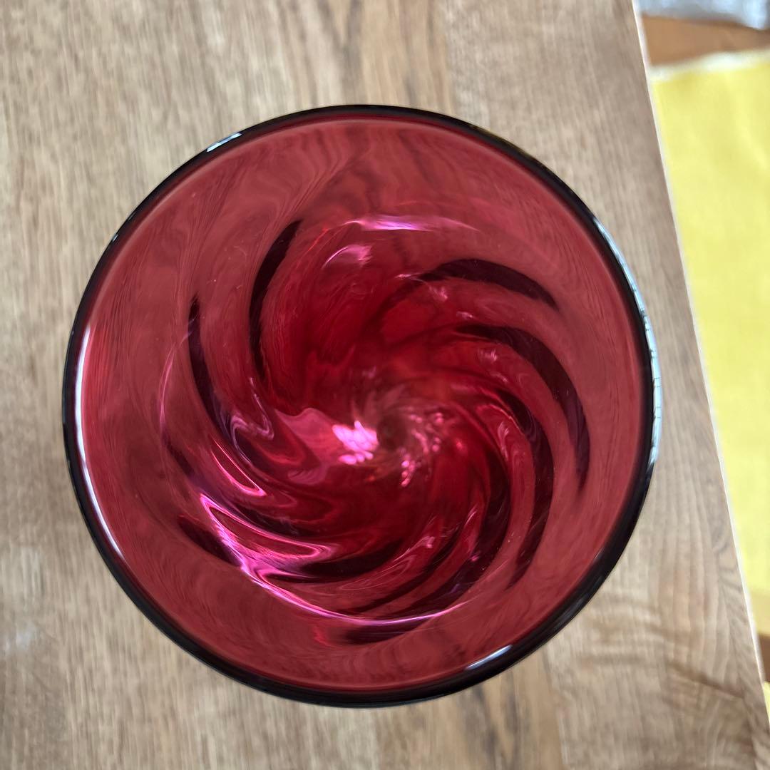 倉敷ガラス　作家もの　手吹きガラス　1客　新品未使用　民芸品　工芸品