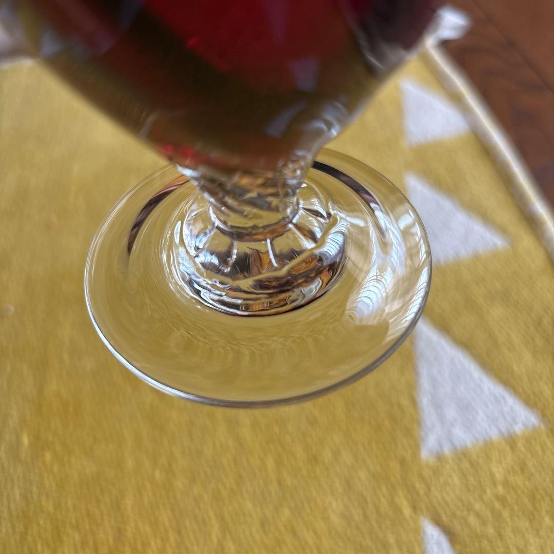 倉敷ガラス　作家もの　手吹きガラス　1客　新品未使用　民芸品　工芸品