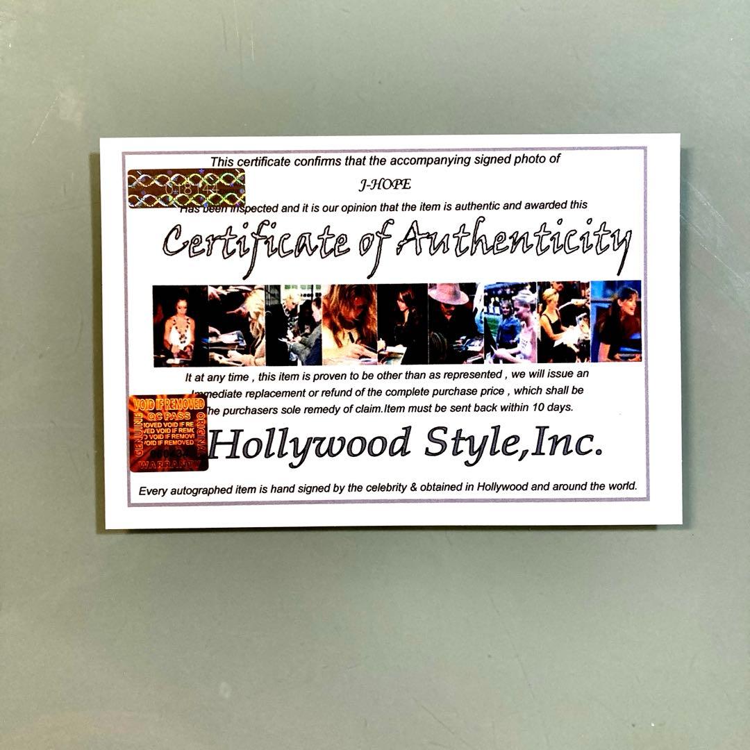 J-HOPE直筆サイン入り超 特大写真…ジェイホープ…BTS…防弾少年団…