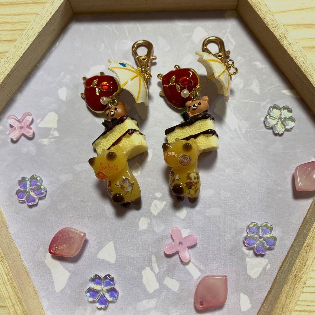 ☆くまさんケーキとsweets猫ちゃんピアス☆①
