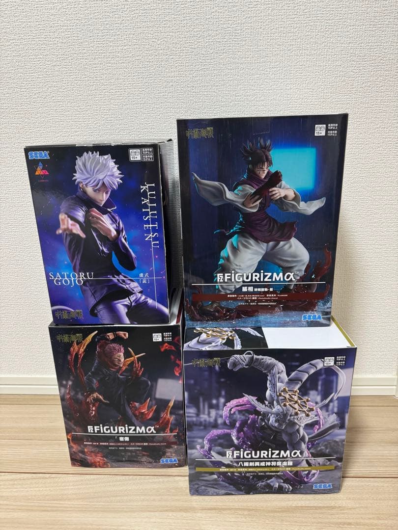 【新品未開封】魔虚羅、宿儺、五条悟、脹相 フィギュア 4体セット