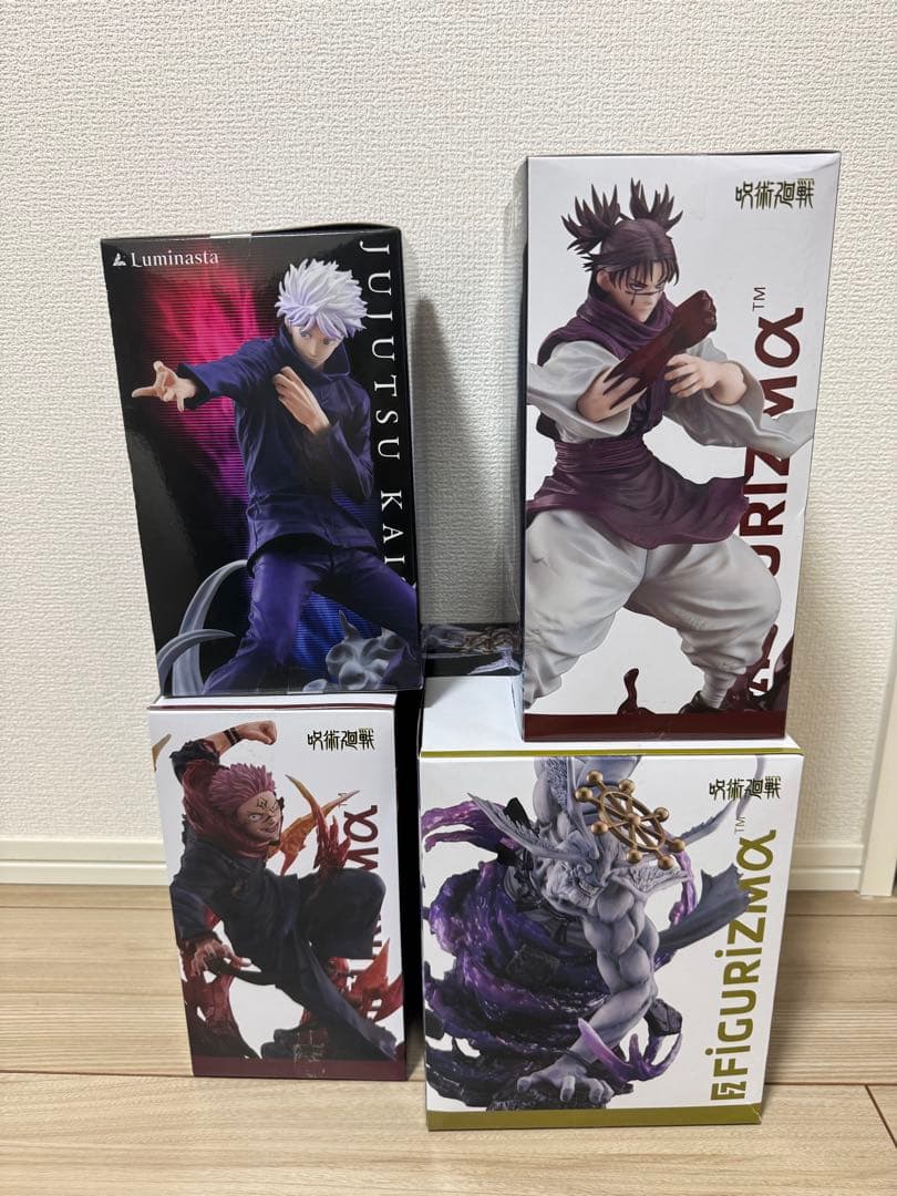 【新品未開封】魔虚羅、宿儺、五条悟、脹相 フィギュア 4体セット