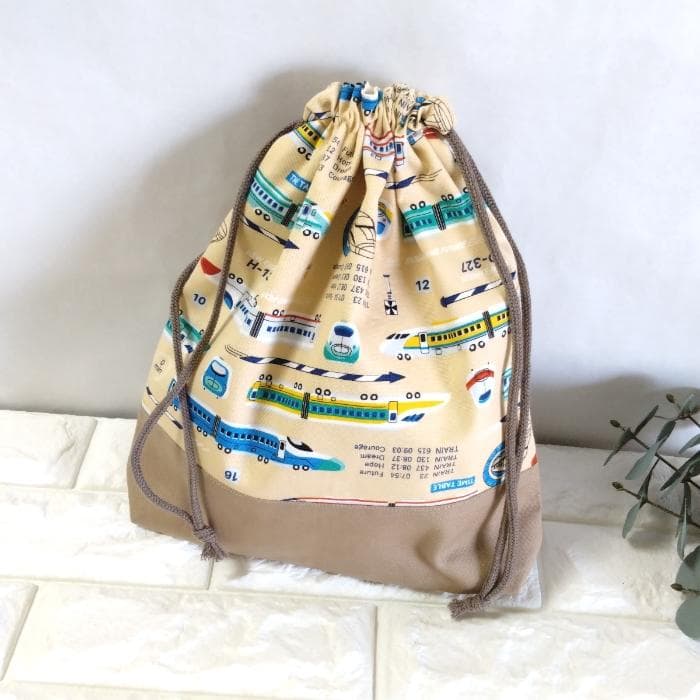 《通園・通学3点セット》新幹線・イエロー　＃n1372