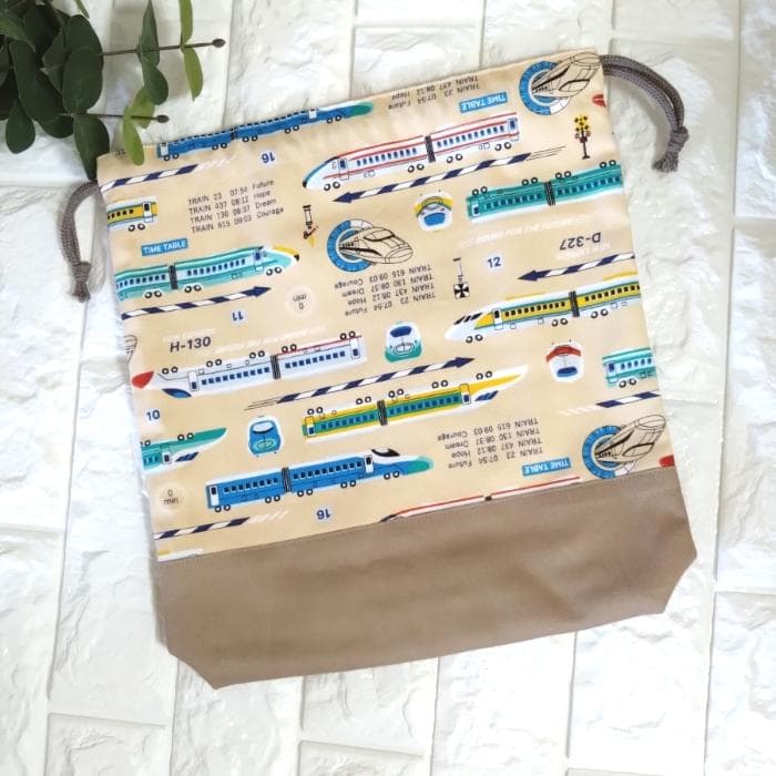 《通園・通学3点セット》新幹線・イエロー　＃n1372