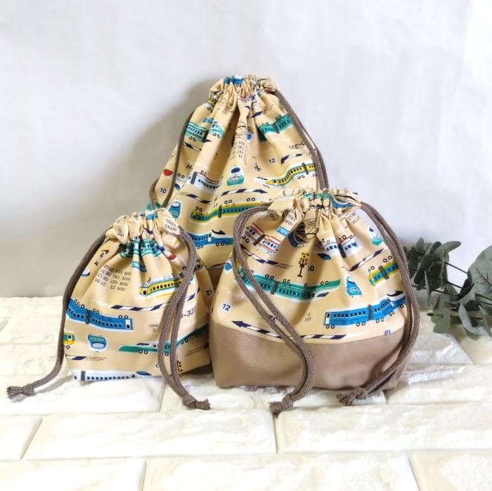 《通園・通学3点セット》新幹線・イエロー　＃n1372