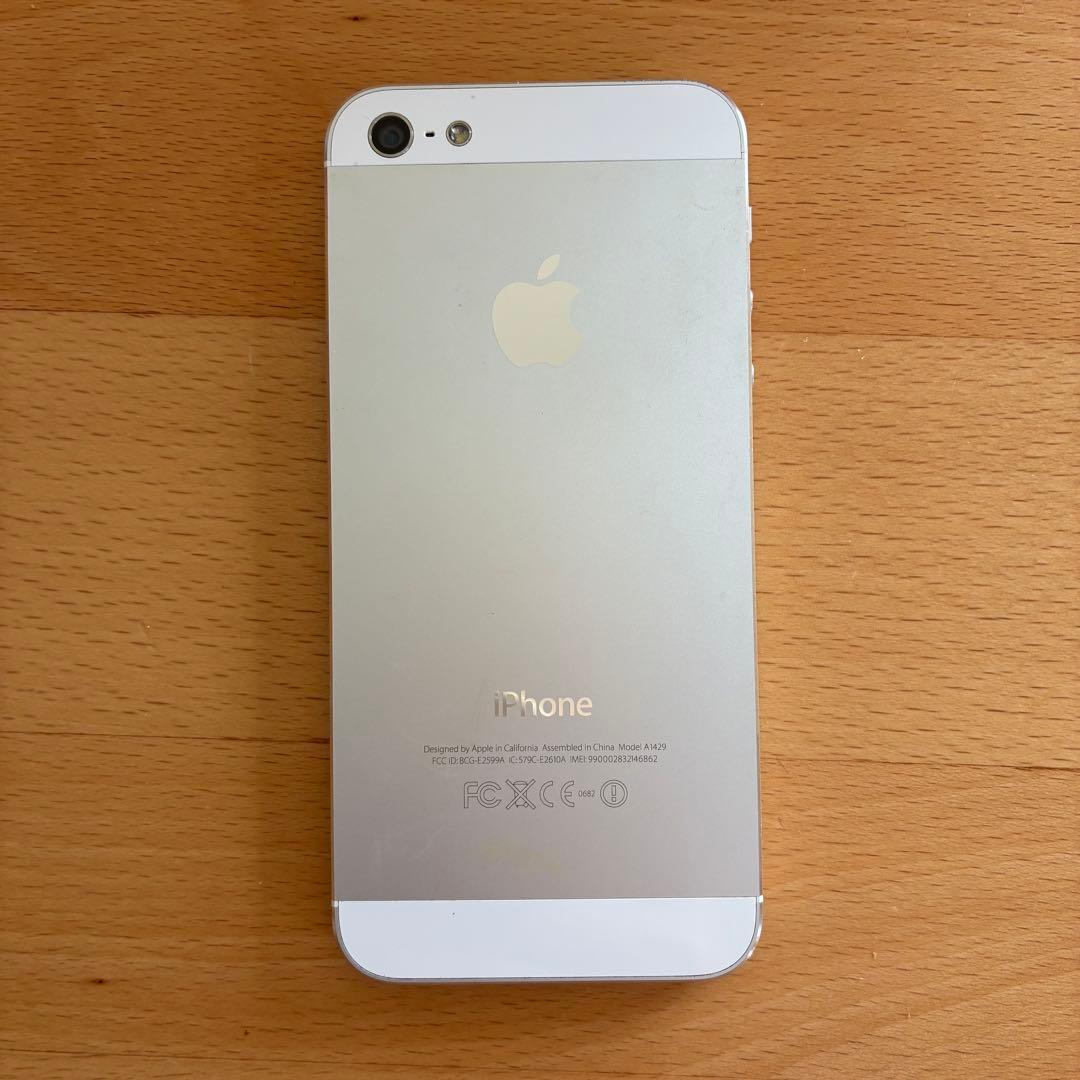 iPhone 5 16GB シルバー 本体 動作良好 Wi-Fi利用可初期化済
