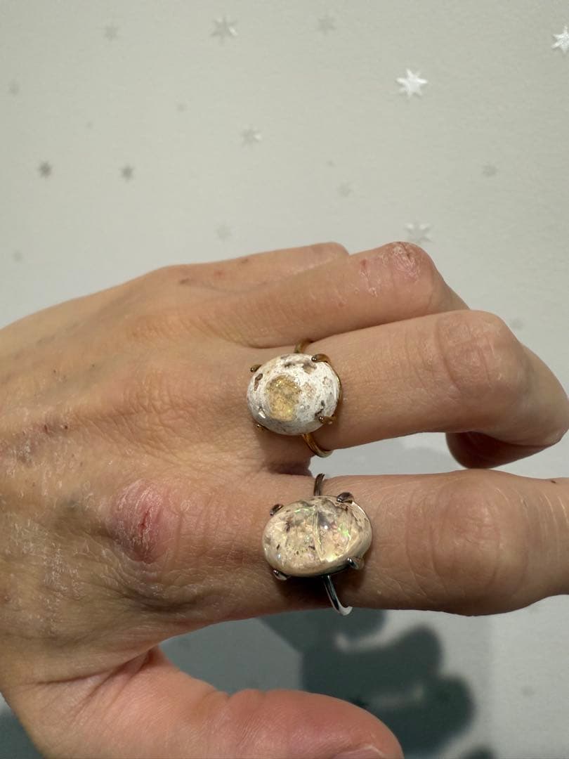 カンテラオパール リング ハンドメイド