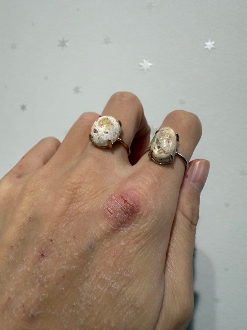 カンテラオパール リング ハンドメイド