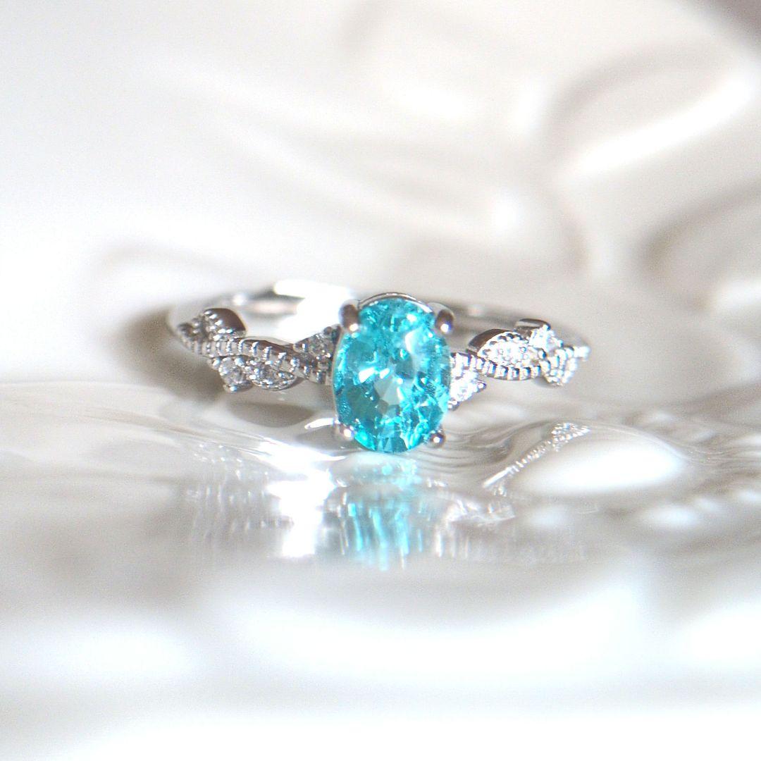 0.9ct アパタイト　リング