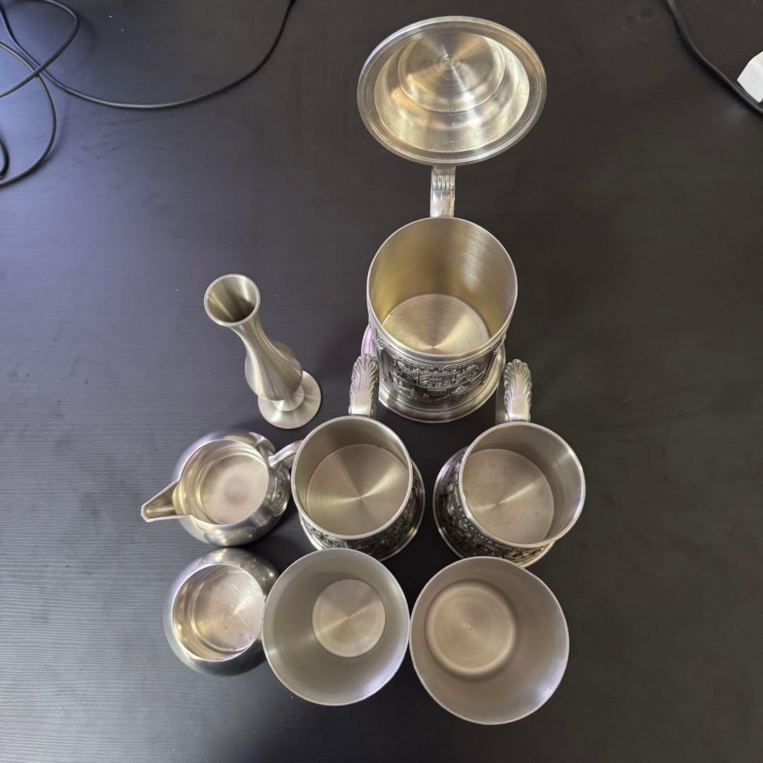 【まとめ8点】錫製 ピューター Holland他 酒器カップ