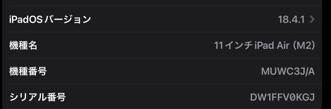t*h様 iPad Air（2024）11inch Wi-Fiモデル128G