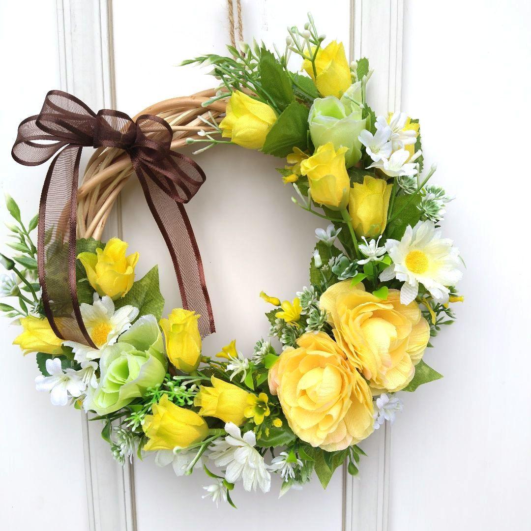 みりあん　フラワーリース　イエロー