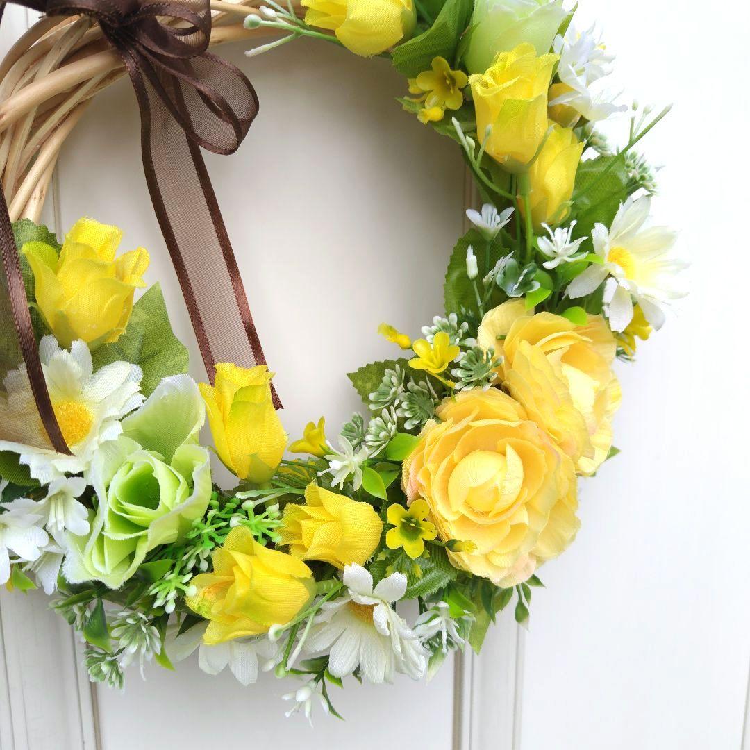 みりあん　フラワーリース　イエロー