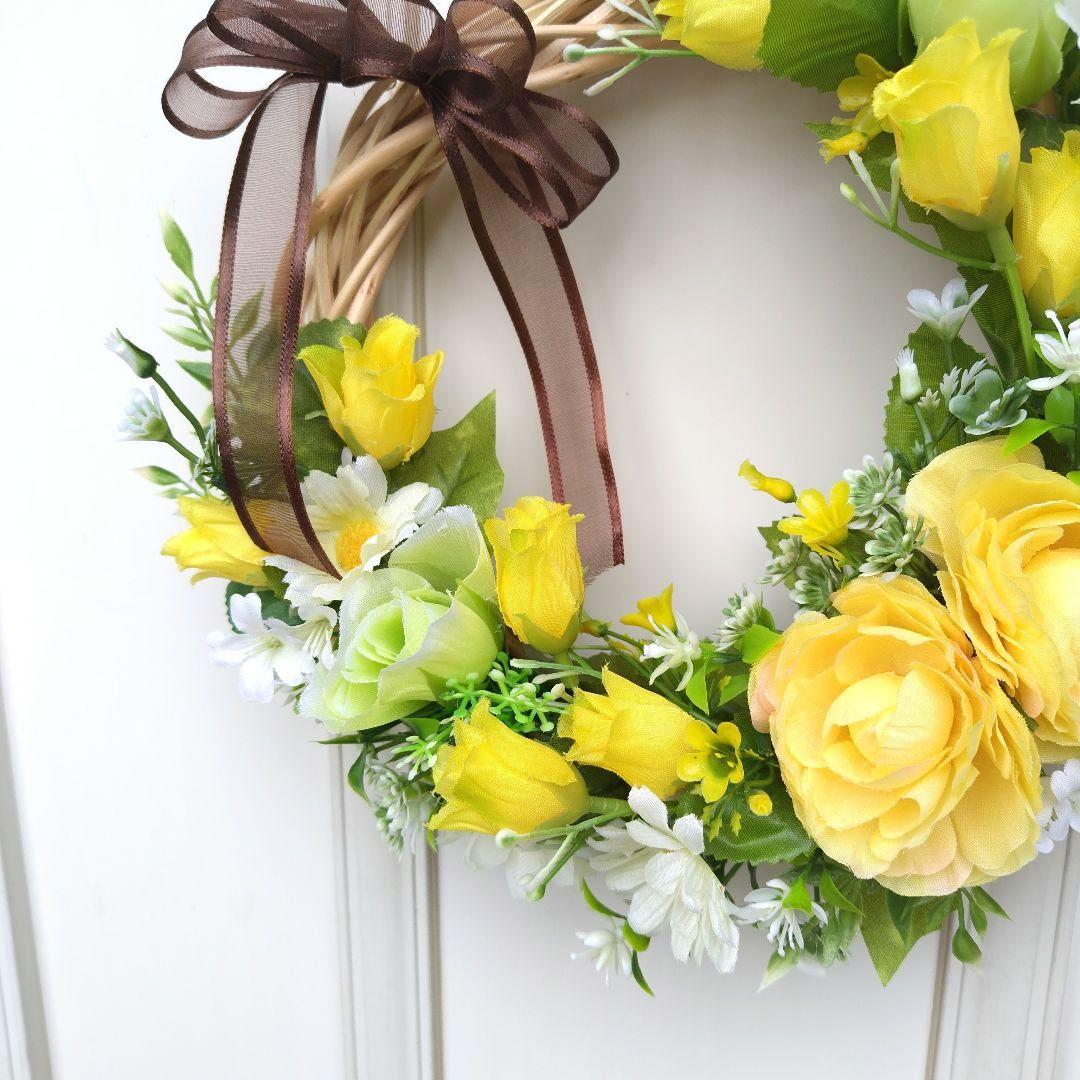 みりあん　フラワーリース　イエロー