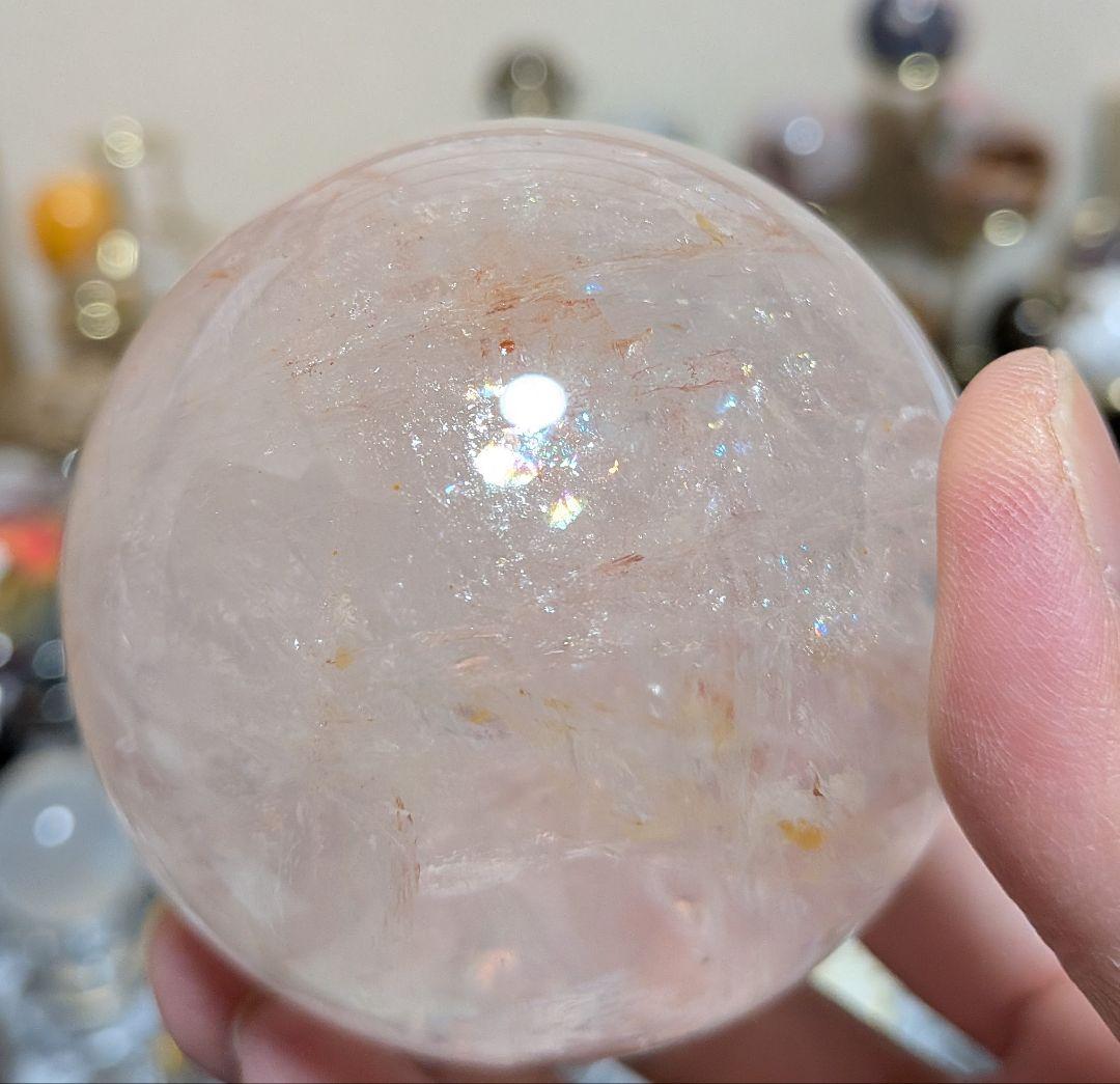 アゼツライト☆スフィア☆ピンクアゼツライト☆高品質☆アメリカ産☆台座つき☆