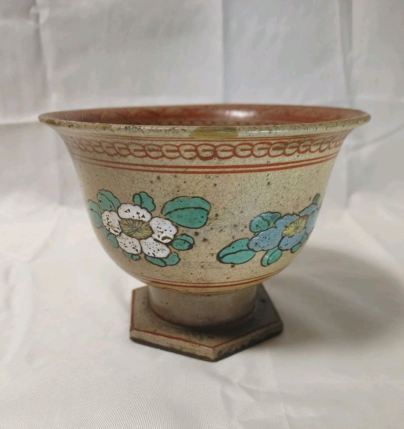 万古焼、有節万古の盃洗です