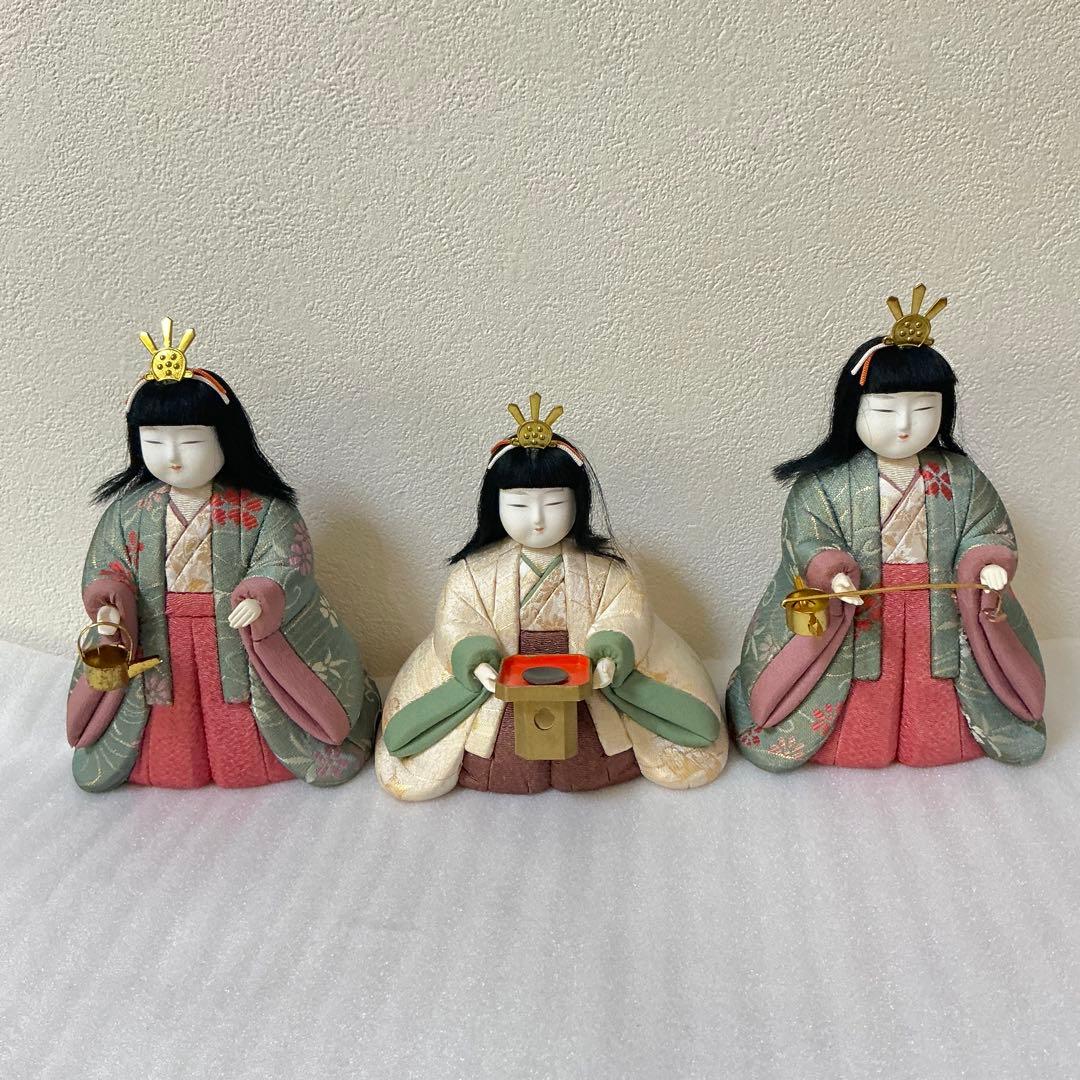 15人　雛人形 木目込み　雛壇　お雛様　ひな人形　人形　ひな段　道具