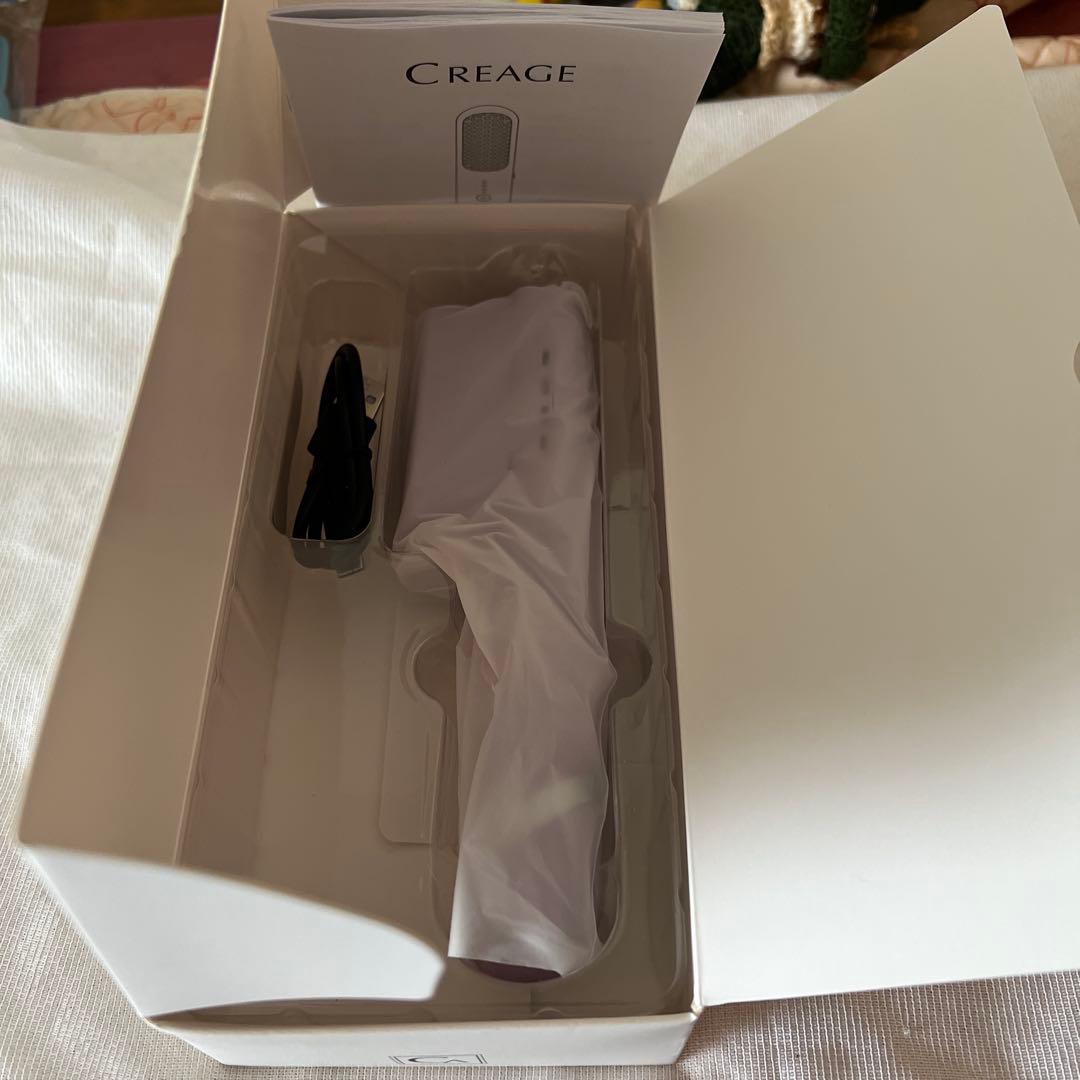 CREAGE ブラシ型ヘアアイロン パープル