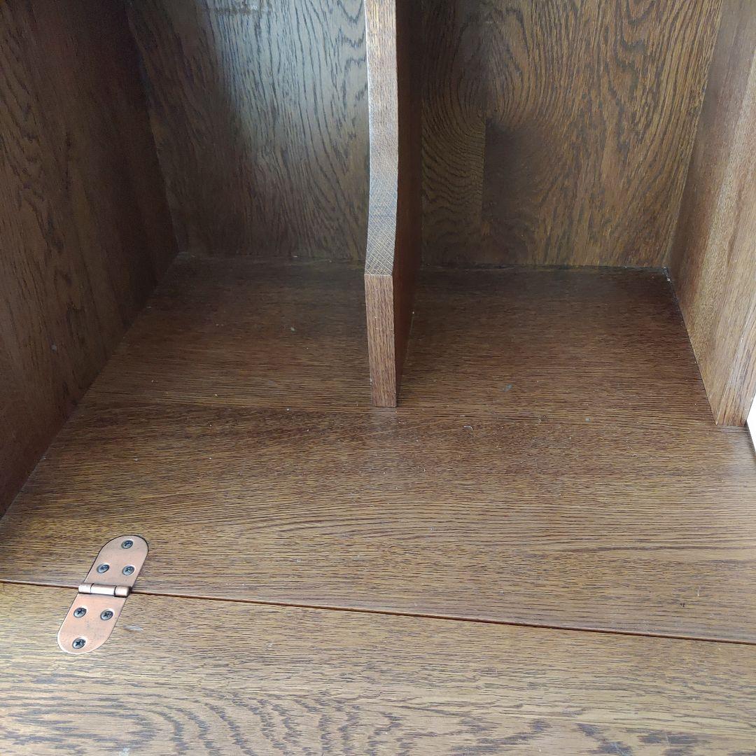 蝦夷民芸家具 ライティングデスク ナラ材 えぞ民芸 ライティングビューロー