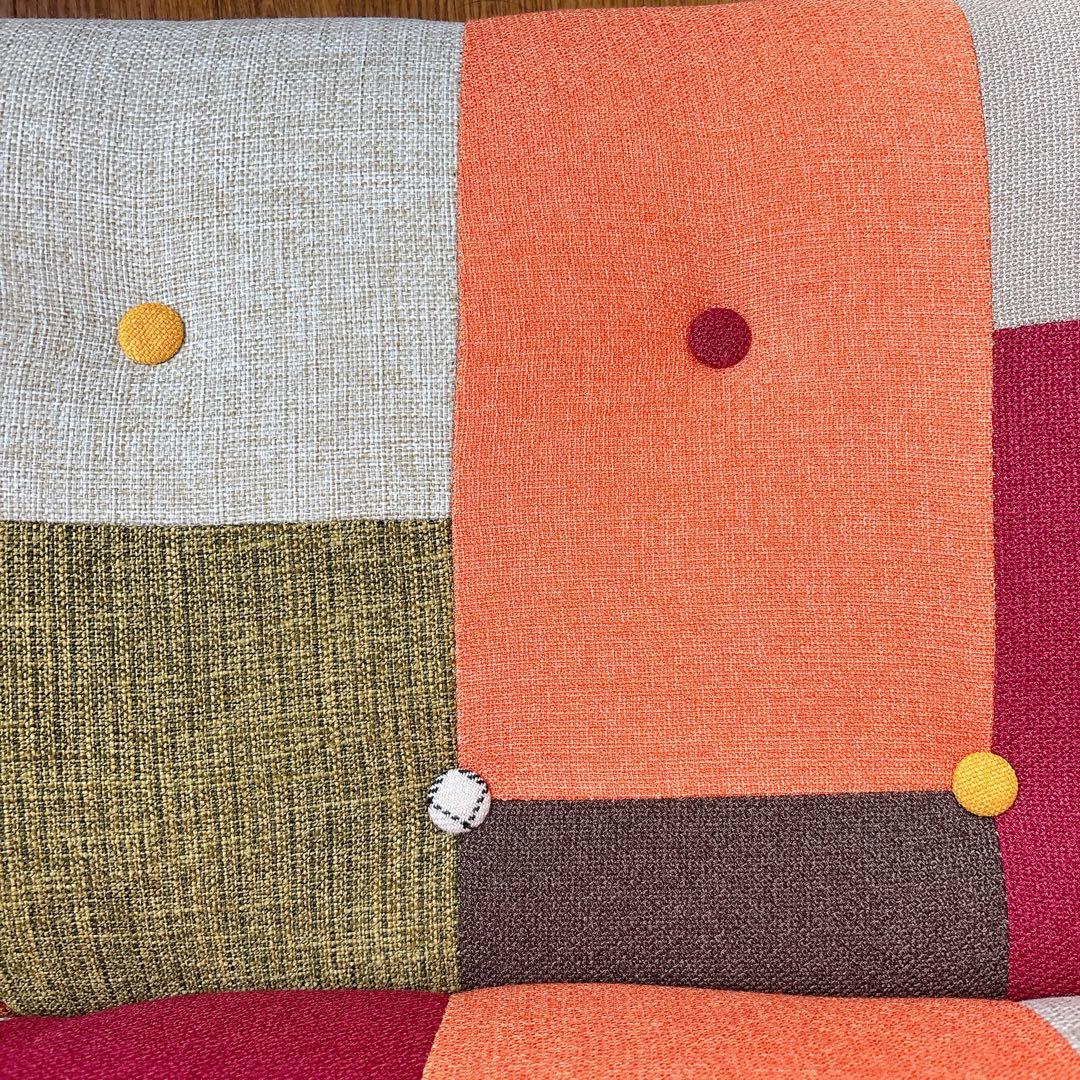 オシャレ】不二貿易 2人掛け ソファ パッチワーク ニノなのに インスタ映え