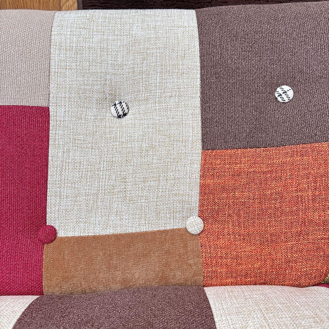 オシャレ】不二貿易 2人掛け ソファ パッチワーク ニノなのに インスタ映え