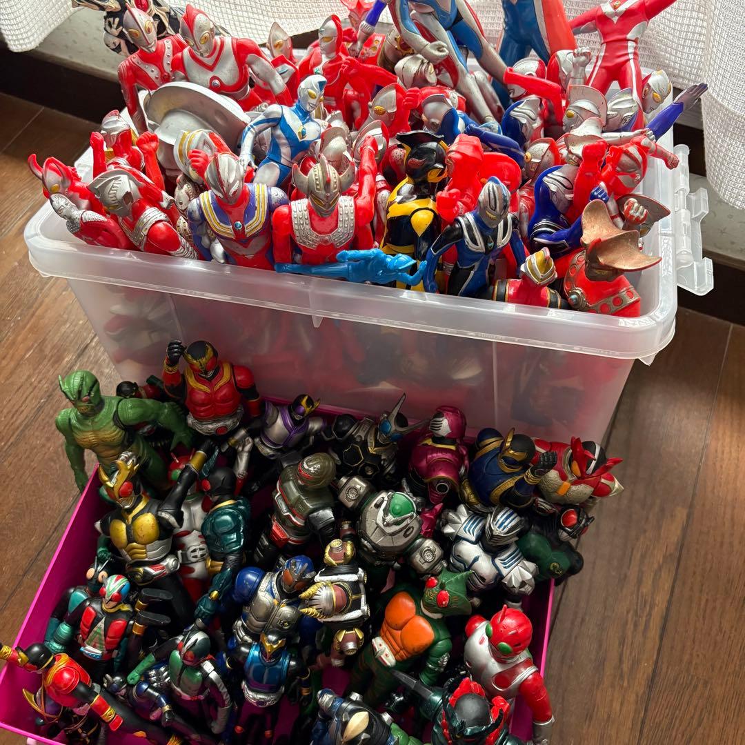 ウルトラマン 怪獣 仮面ライダー ビニールソフビ まとめ売り
