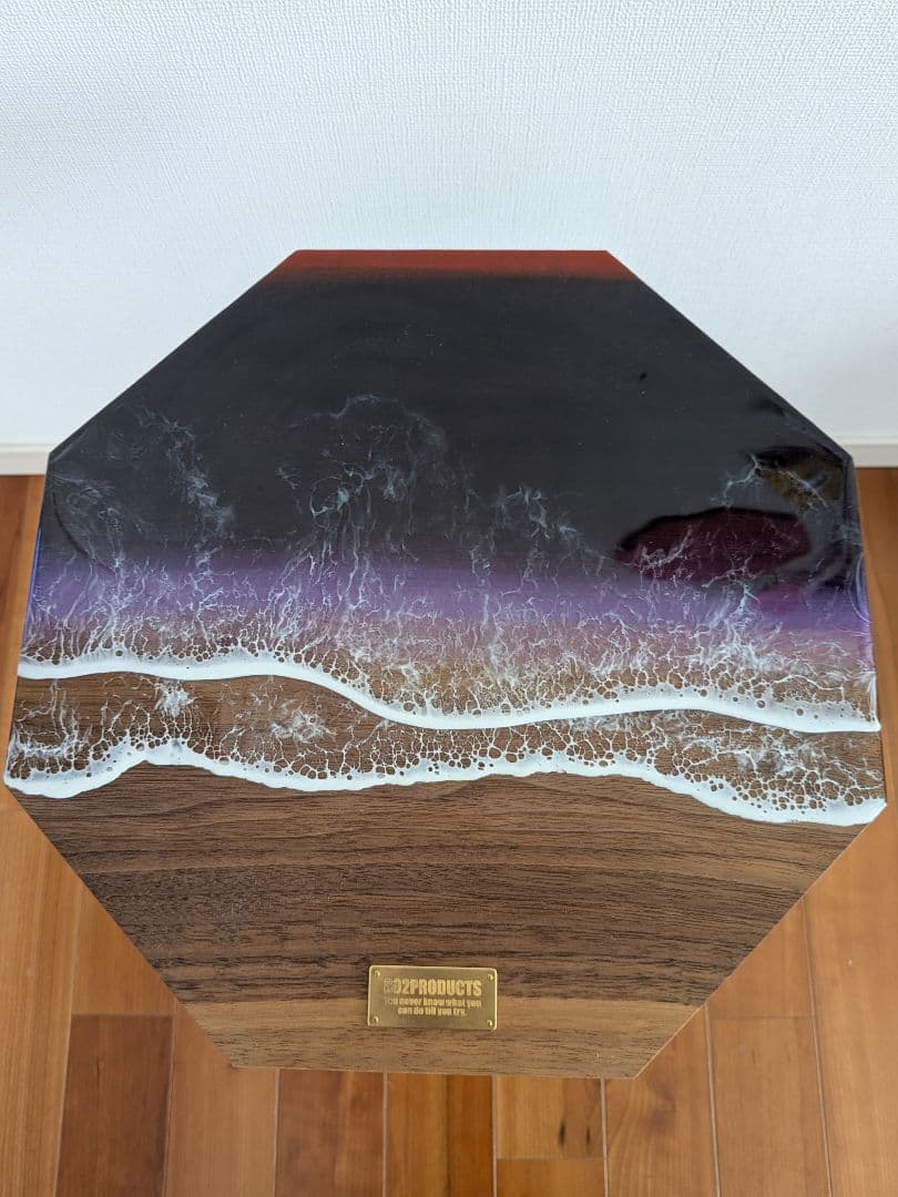 オクタゴンレジンテーブル 夜明け 802 products ウォールナット