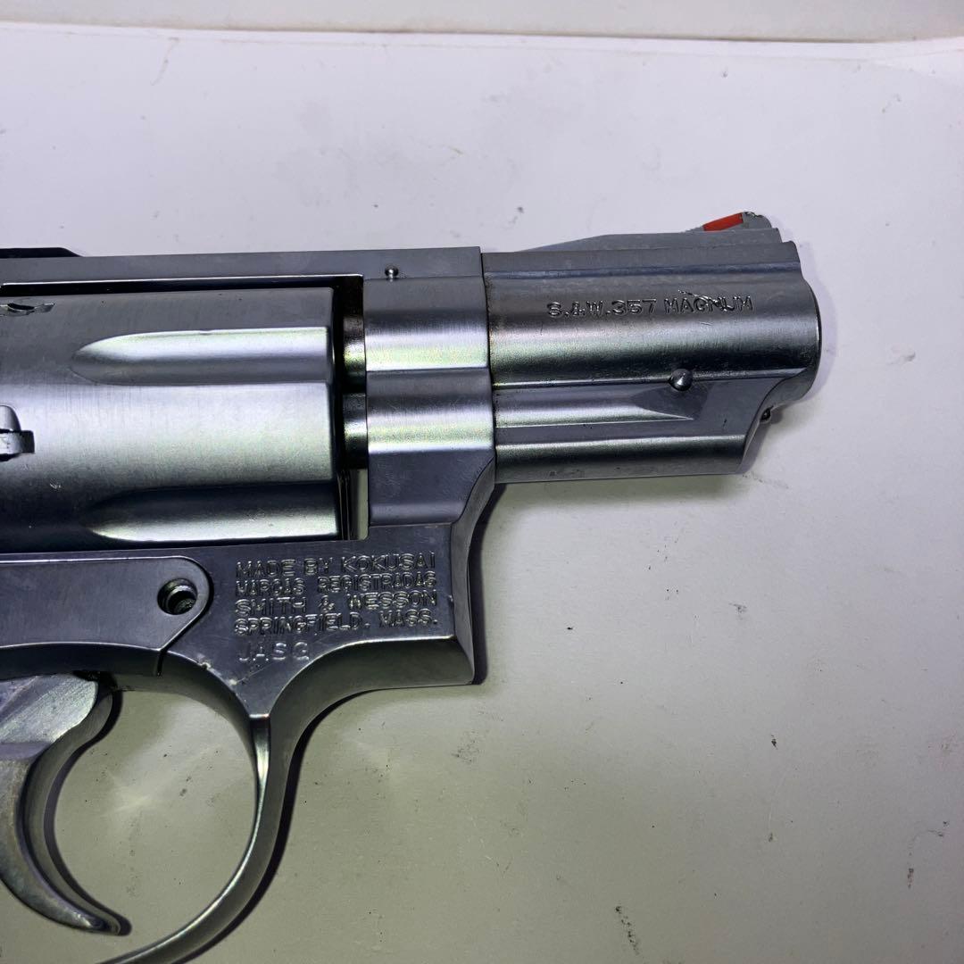 コクサイ S&W M19 357マグナム ガスリボルバー シルバー　ジャンク品