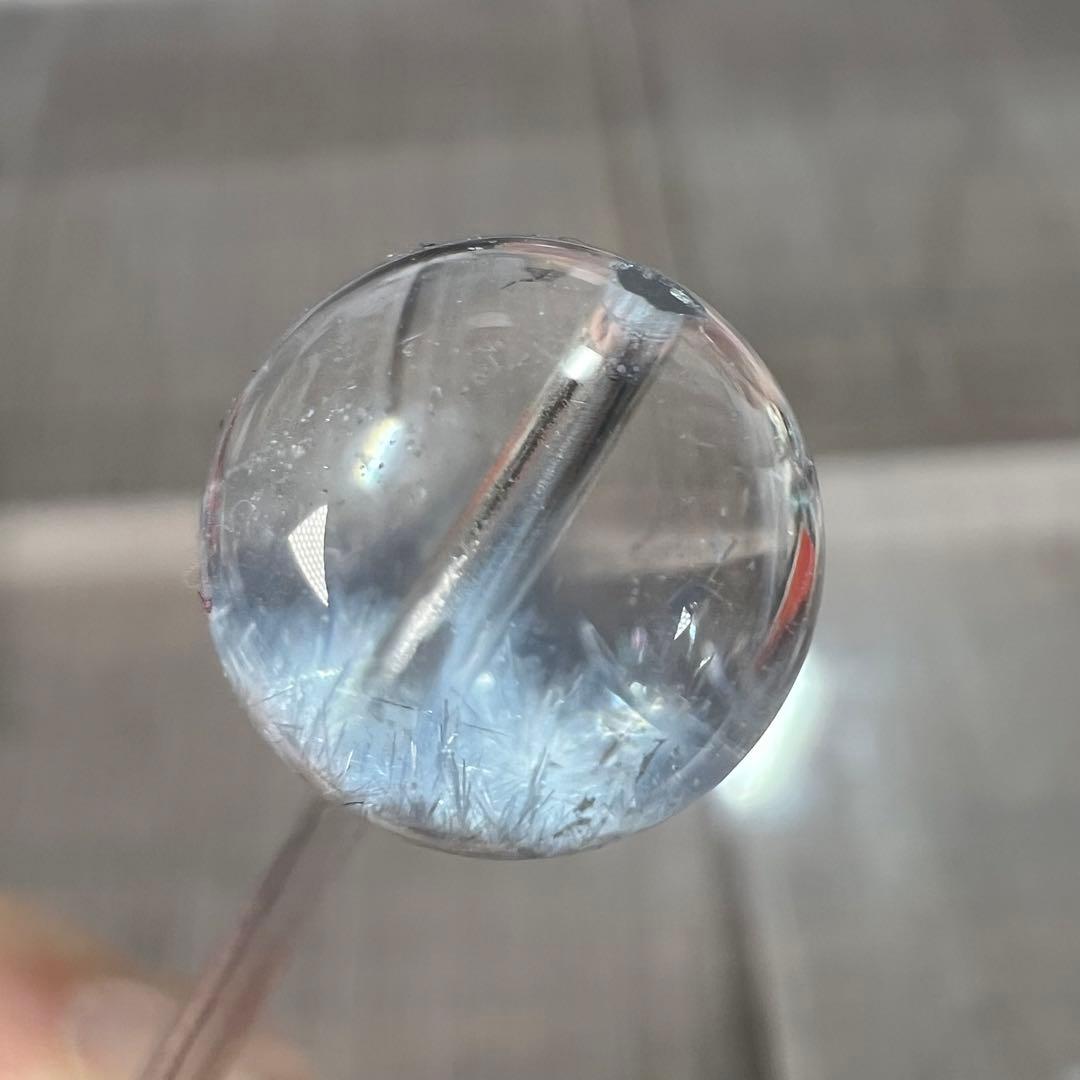 夢見る美しさ　高品質　デュモルチェライトインクォーツ　1粒　ビーズ　4