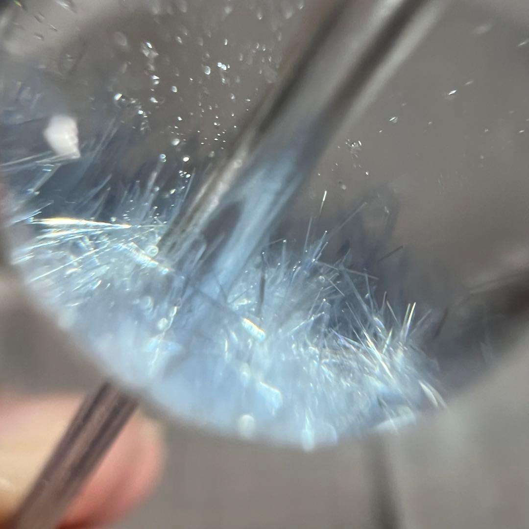 夢見る美しさ　高品質　デュモルチェライトインクォーツ　1粒　ビーズ　4