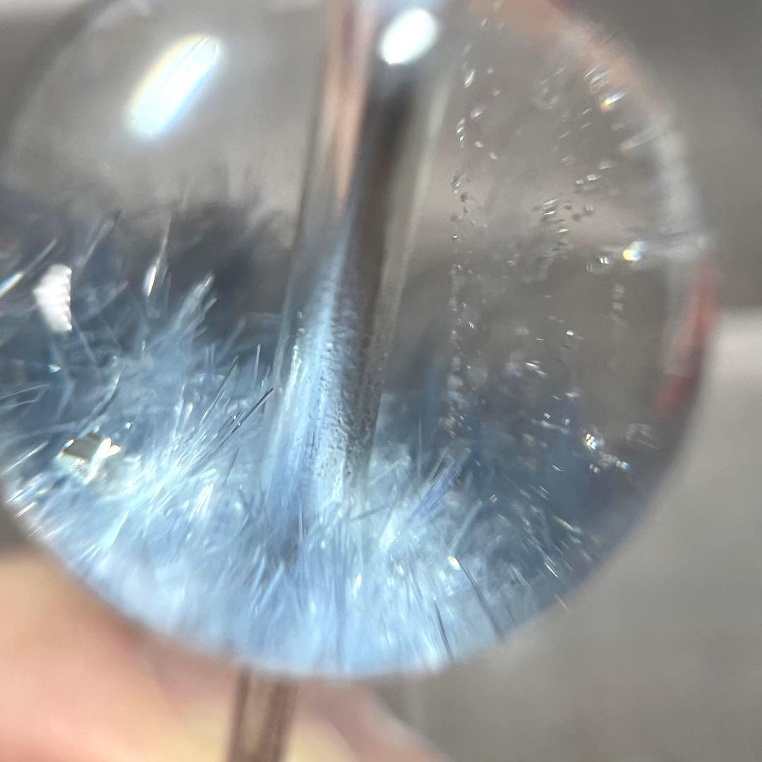 夢見る美しさ　高品質　デュモルチェライトインクォーツ　1粒　ビーズ　4