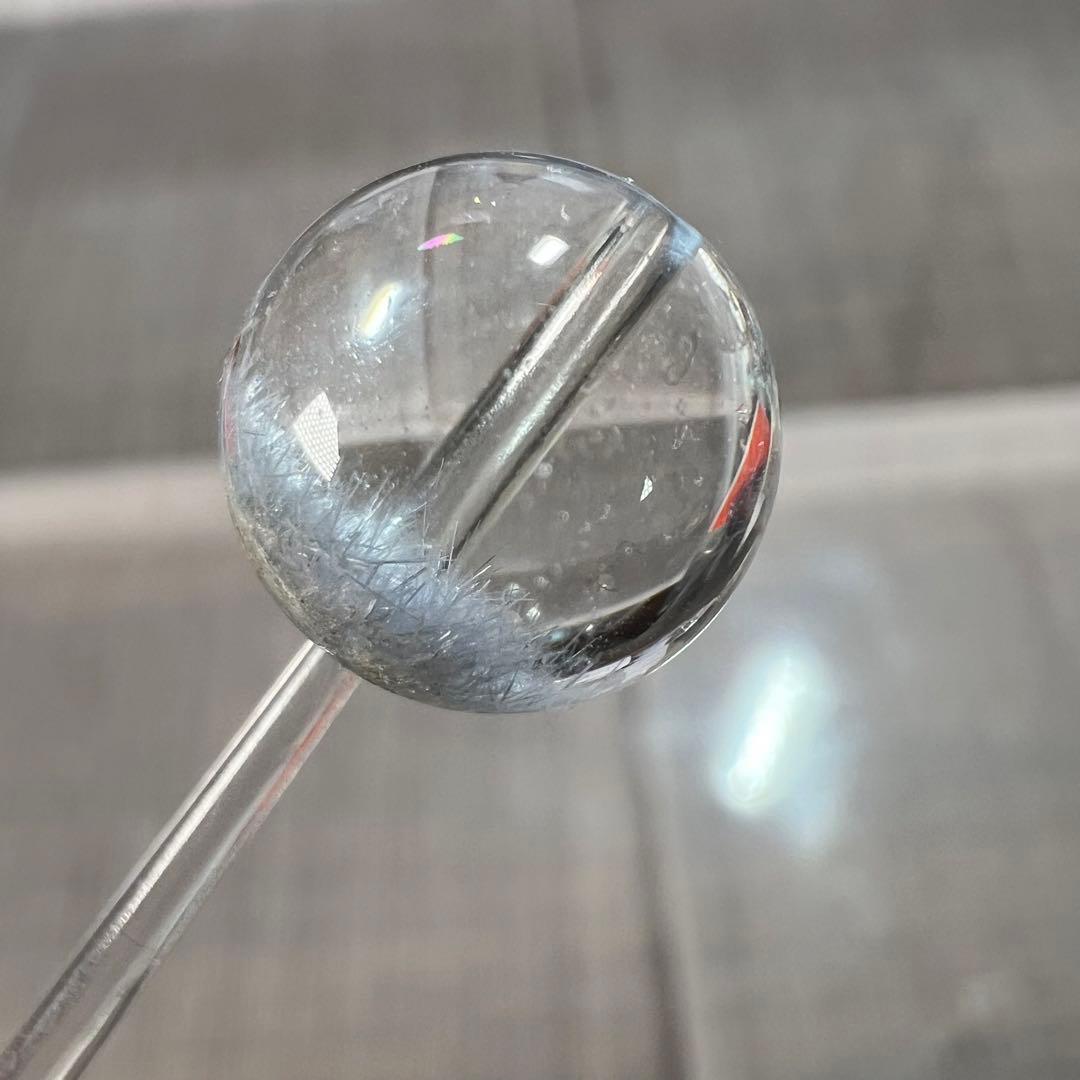 夢見る美しさ　高品質　デュモルチェライトインクォーツ　1粒　ビーズ　4