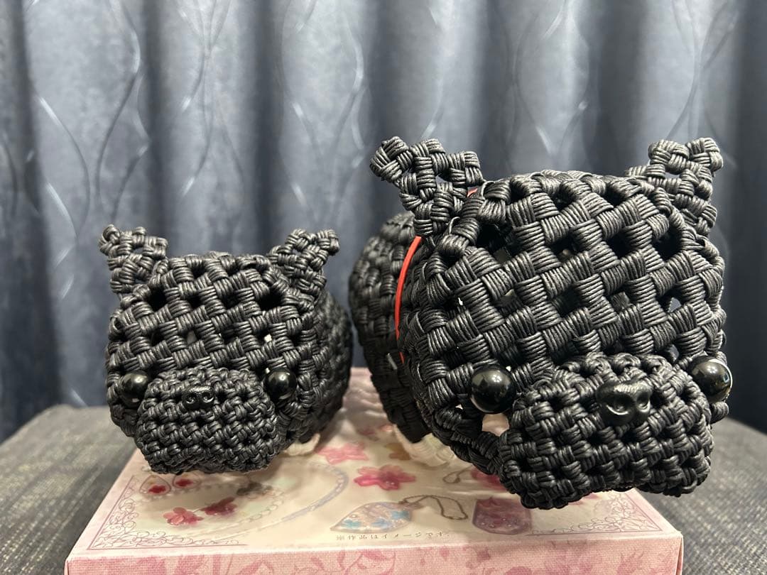 ダンプママです。シュナウザー犬　エコクラフト クラフトバンド