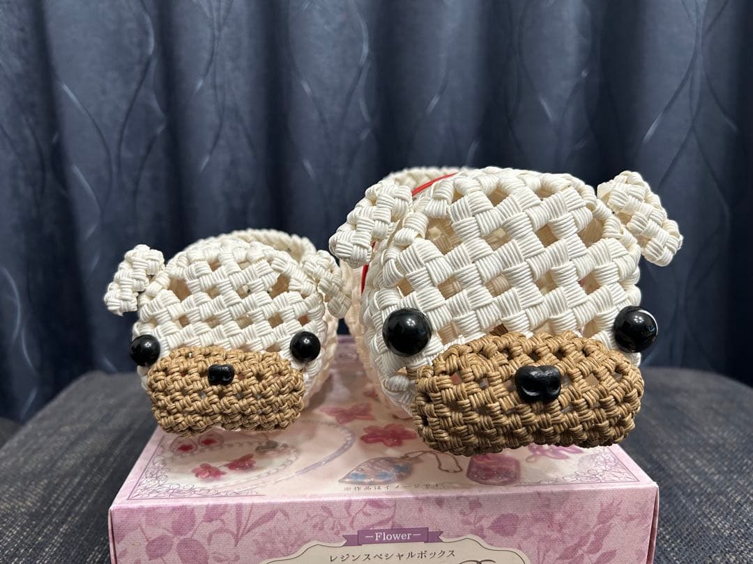 ダンプママです。シュナウザー犬　エコクラフト クラフトバンド