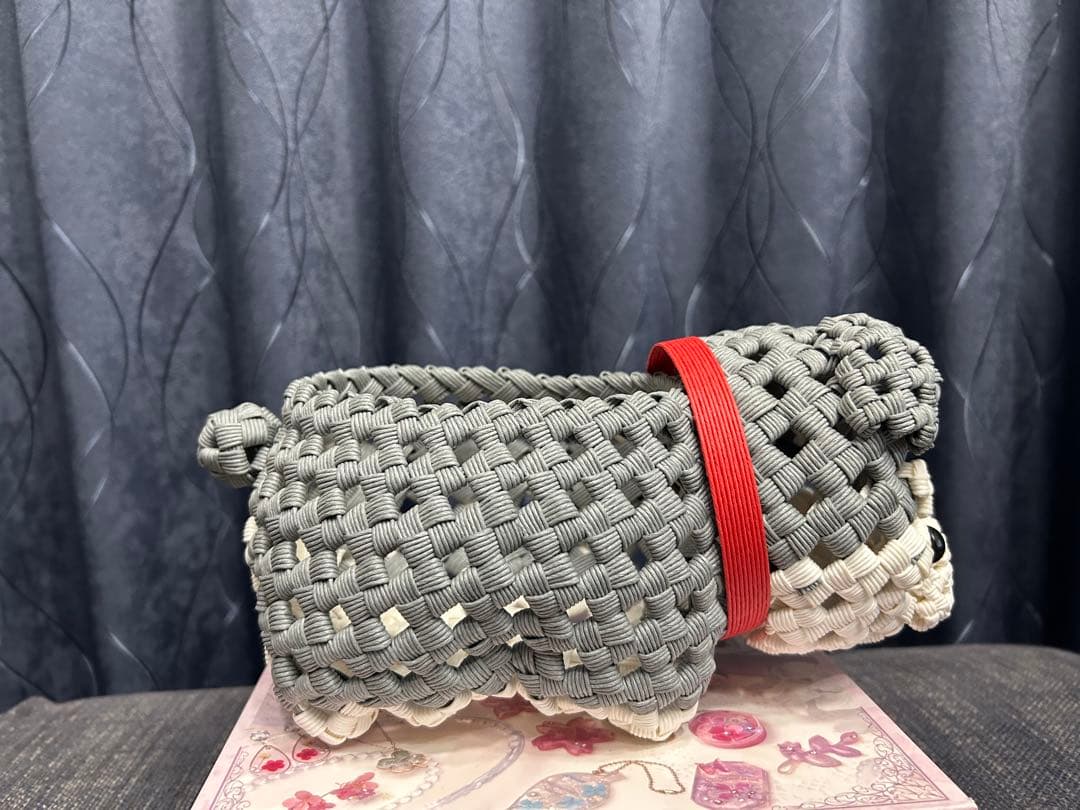 ダンプママです。シュナウザー犬　エコクラフト クラフトバンド